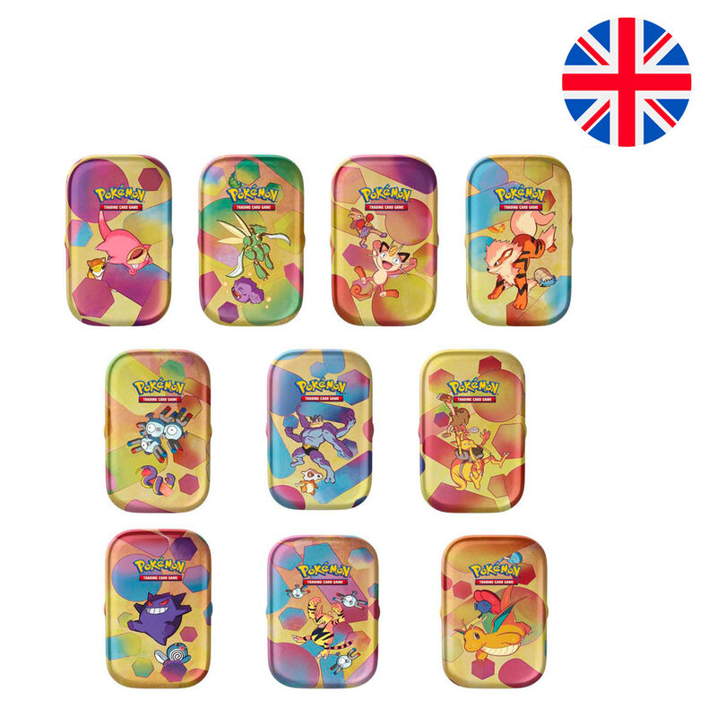 Pokemon Scarlet and Violet collectible card game tin assorted